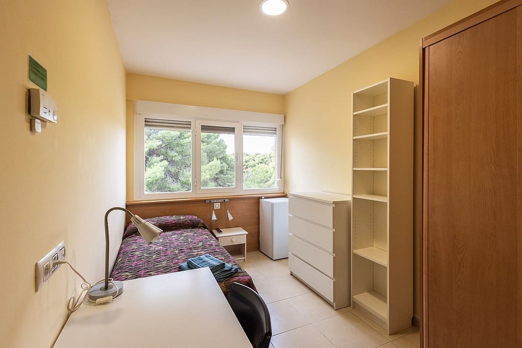 Habitación individual de la residencia SAFA Casablanca
